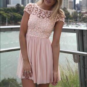 Blush Lace Dress